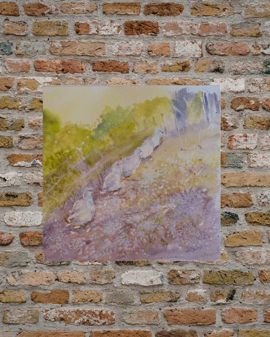 Waddle On: : Original Watercolor