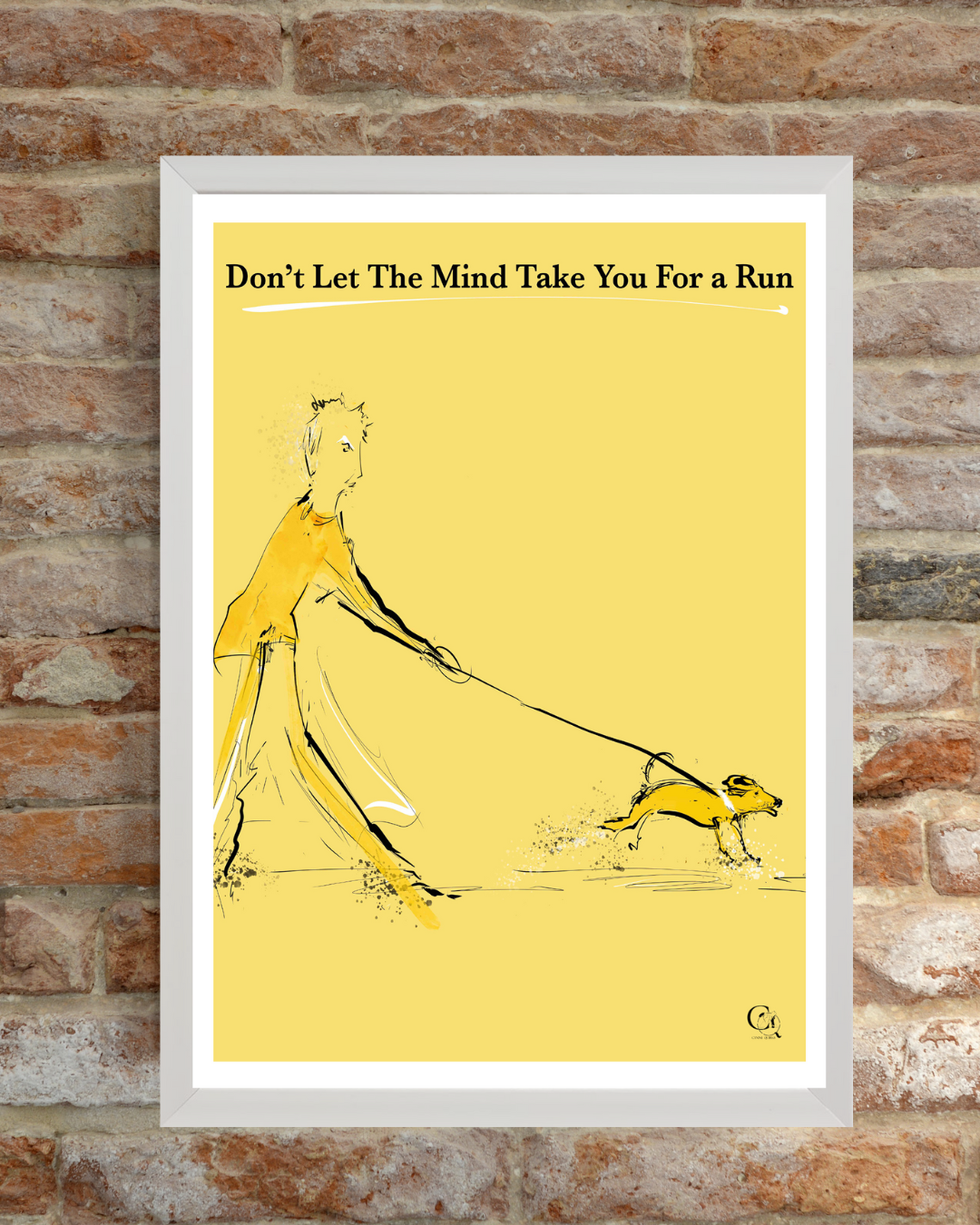 Motivational Illustration Dog Poster