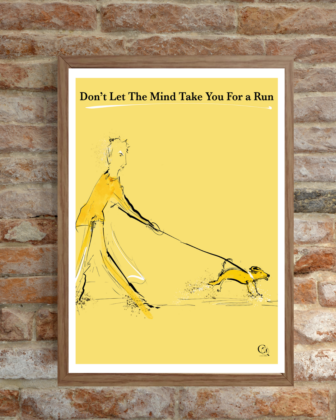 Motivational Illustration Dog Poster